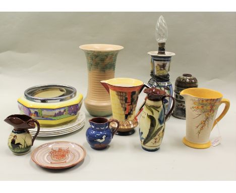 Pottery, to include an H &amp; K jug, a nother jug a vase, a bowl, a Persian vase,  further pottery, etc, (qty)