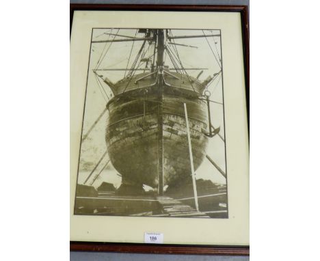 'Velocity' on old Hobart Whaler, Tasmania, framed print