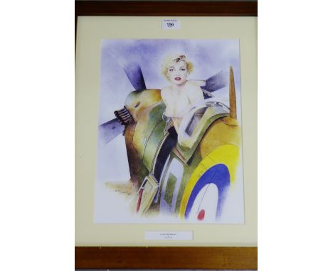 After Bob Murray Clear for Take Off Framed print 45 x 55cm