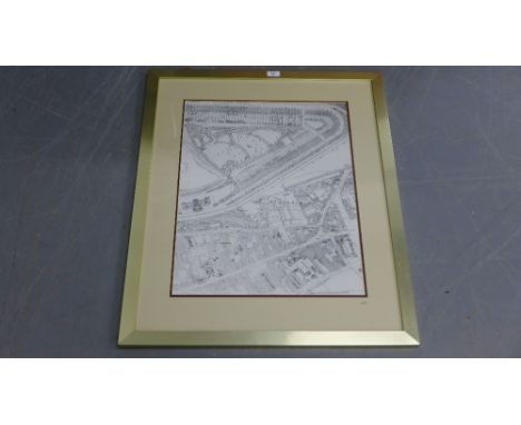Burgh of Canongate, reproduction framed print