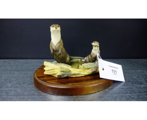 Border Fine Arts 'Otter' group from the Chiltern Collection, circa 1986 