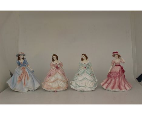 Four Royal Worcester figures comprising; Bridesmaid, Golden Moments, 1996, Fiona, Les Petites, 1996, Jennifer, Les Petites, 1