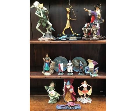 Myth, Magic, Dragons, quantity of figures in four boxes, some with minor damage. (4 boxes)