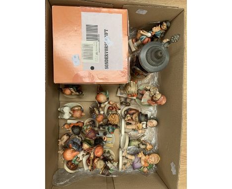 A large collection of Hummel figures, circa 1960's and upwardsCR; slight chips on few and some re-glued, mostly in boxes