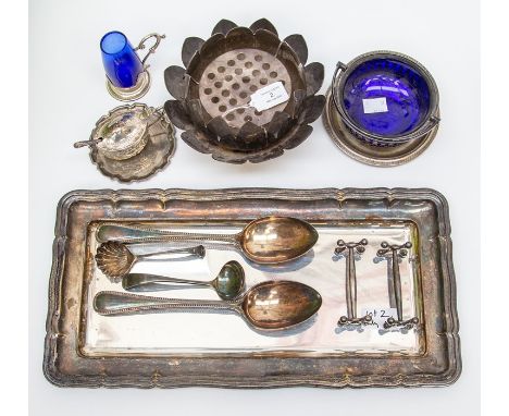 A collection of EPNS, white metal and silver-plate including an American Reed &amp; Barton pattern no: 3002 flower bowl on st