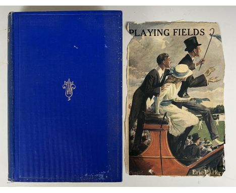 Parker (Eric) Playing Fields and assorted vintage sporting books and novels (box) Provenance:  From the Harry Brewer Cricket 