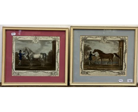 A set of four sporting prints, of horses, 30 x 35 cm, and assorted other sporting prints (qty) Provenance:  From the Harry Br