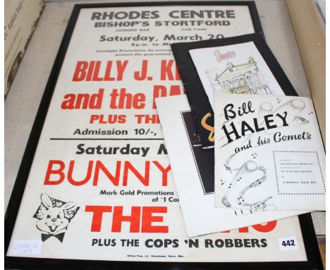 A Billy J. Kramer and The Dakotas / Bunny Hop / The Who concert poster, dated Saturday March 20th, Limelight Promotions by ar