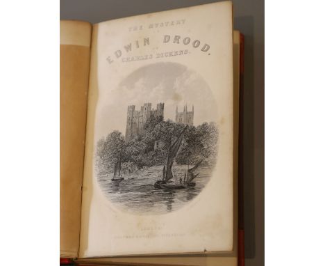 Dickens, Charles - The Mystery of Edwin Drood, 1st edition, portrait frontis, engraved pictorial, printed titles and 12 plate