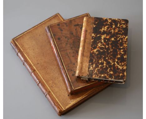 Vertot, Rene Aubert de - Histoire des Revolutions de Portugal, 4th edition, calf, 12mo, Antoine Van Dole, A La Haye, 1734; Hi
