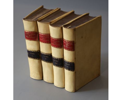 Lafitau, Rev. Pere, Joseph-Francois, 1681-1746. - Histoire des decouvertes et conquestas des Portugais, 4 vols, vellum, 8vo, 