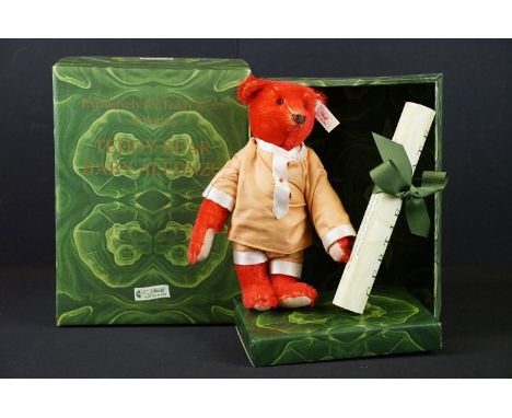 Boxed ltd edn Steiff Teddy Bear Baby Alfonzo (653773) with tag and button to ear, in vg condition, complete with COA 2923/500