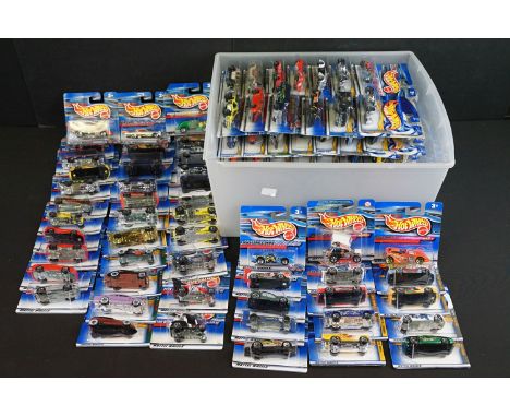 Around 120 carded Mattel Hot Wheels diecast models, appearing vg (some dustiness). (2 boxes) 
