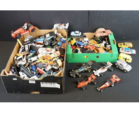 Large collection of diecast models to include Corgi, Matchbox, Polistil, Norev, etc, featuring Corgi Whizzwheels &amp; Matchb