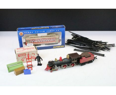 Boxed Bachmann 5 HO gauge 61041 Trolleys Brill Trolley United Traction, a Bachmann HO gauge Union Pacific 119 locomotive with