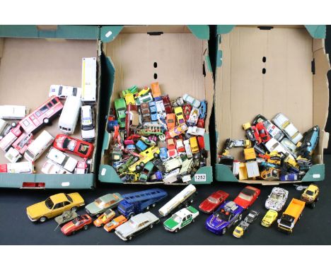 Collection of circa 1970's onwards diecast and plastic models to include Matchbox Superfast, Matchbox King Size, Realtoy, Zul