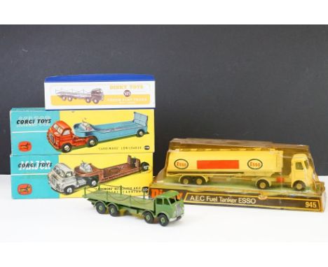 Four boxed commercial diecast models to include 2 x Corgi Major (1100 "Carrimore" Low-Loader &amp; 1104 "Carrimore" Detachabl