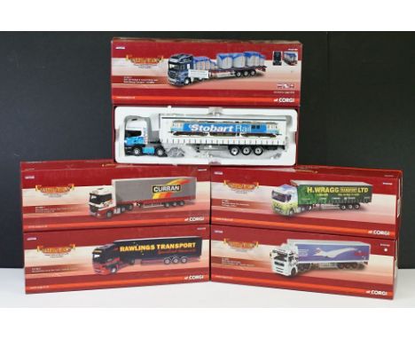 Five boxed ltd edn 1/50 scale Corgi Hauliers Of Renown diecast models to include CC14112 Keith Murray Transport (Without Cert