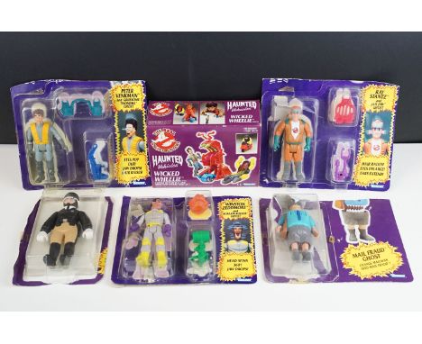 Ghostbusters - Collection of six boxed / carded Kenner Ghostbusters figures and vehicles to include Winston Zeddmore and Scre
