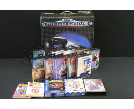 Retro Gaming - Boxed SEGA Mega Drive 16-Bit Console, complete with 2 x controllers, power supply and console contained within