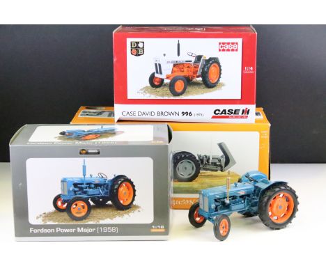 Three boxed 1/16 diecast models to include ltd edn PES Creation PES002 Dual Drive Ferguson TED-40, and 2 x Universal Hobbies 