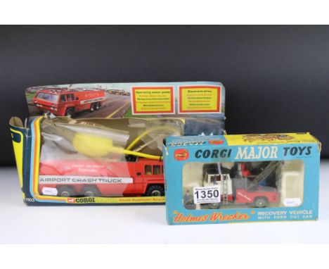 Two boxed Corgi Major diecast models to include 1142 " Holmes Wrecker " Recovery Vehicle (diecast shows the odd paint chip, c