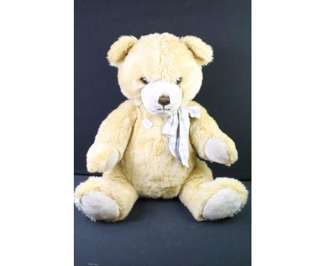Steiff Petsy teddy bear, no. 012037, button &amp; yellow label to ear, with tag, approx 75cm tall 
