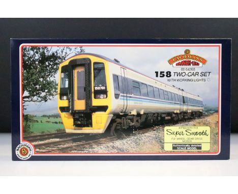 Boxed Bachmann OO gauge 31500B 158 2 Car DMU Regional Railways set, complete 