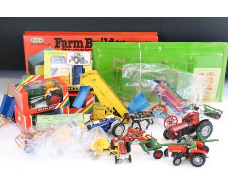 Collection of around 20 boxed &amp; unboxed farming diecast models to include Britains, Dinky, Corgi &amp; Matchbox Lesney ex