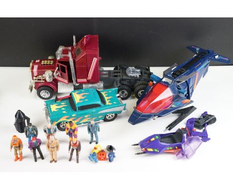 MASK - Collection of various Kenner MASK figures and vehicles to include 8 x MASK figures featuring Buddie Hawks, Alex Sector