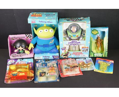 Collection of various boxed and carded figures and action sets to include mainly Toy Story items to include Toy Story Talking