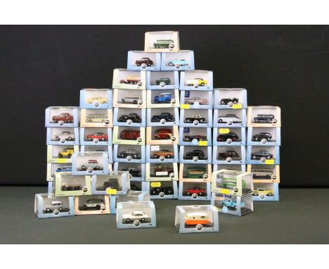 56 Boxed / cased 1/76 and N Gauge scale Oxford diecast models to include Commercials and Omnibus examples, all diecast ex, bo