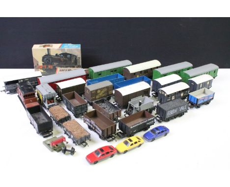 28 OO gauge items of rolling stock to include Bachmann, Lima, Hornby etc featuring wagons and vans 