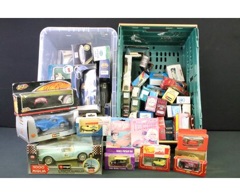 Around 70 boxed diecast models to include Atlas Editions, Maisto, Burago, Matchbox, Corgi, Lledo ...., featuring Burago 3210 