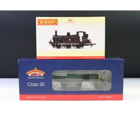 Two boxed OO gauge locomotives to include Bachmann 32-034A 'Decoder Fitted' Class 20 20141 BR Green Full Yellow End weathered