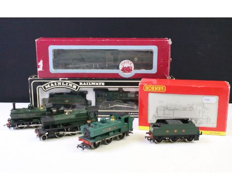 Three boxed OO gauge locomotives to include Hornby R3027 BR Class 14XX 1444, Dapol D5 BR Overton Castle Class and Palitoy Mai