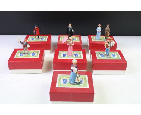 Collection of seven boxed Trophy Miniatures The Classic Collection Town &amp; Country Series metal figure sets to include C43