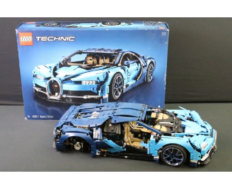 Lego - Lego Technic Bugatti Chiron set no. 42083, part-built, with box, instructions manuals &amp; internal boxes. (Set unche