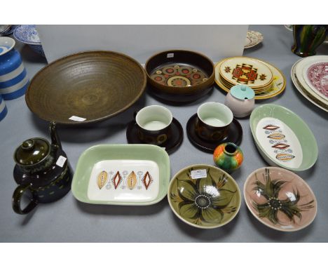Studio Pottery Bowls, Denby, Poole, and Other Pottery 