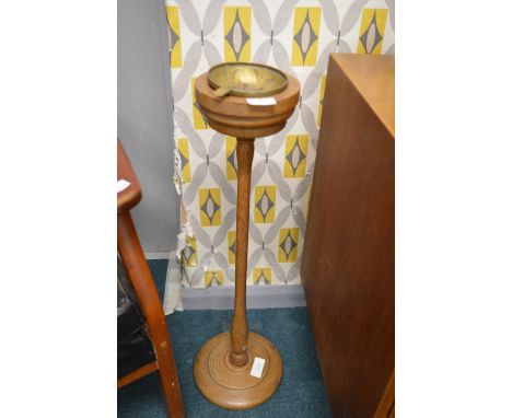 Wooden Smokers Companion with Brass Ashtray 