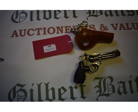 Starline Cigarette Light in the form of a Revolver 56 with Leather Holster 