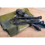 Shooting vest, size 180/104, a prone shooting gun strap, and a bipod