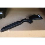 Black synthetic rifle stock
