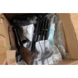 Box of airgun parts inc. frame for a Webley Junior