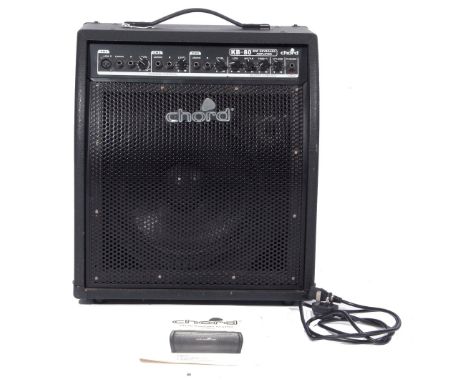 Chord KB-80 keyboard amplifier 80 watt complete with manual and leads.