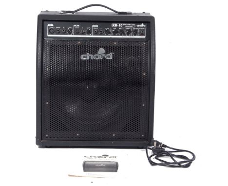 Chord KB-80 keyboard amplifier 80 watt complete with manual and leads.