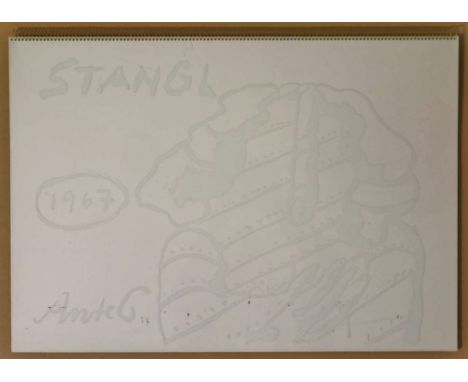 Horst ANTES (1936), "Do it yourself" (1967), Mappenwerk von 25 Siebdrucken in Weiß auf Papier (weiß, glanzbeschichtet), Verla