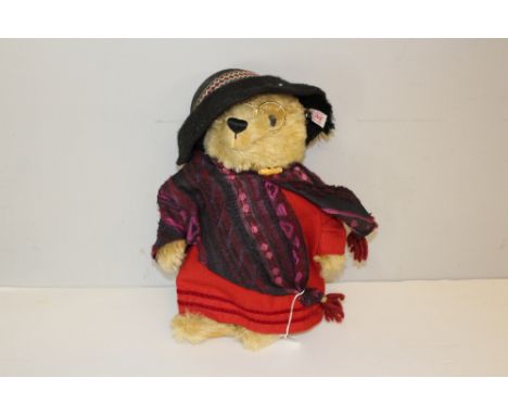 A Steiff 'TeddyB Aunt Lucy' limited edition bear, 422/1500, with button to ear, 37cm good condition.