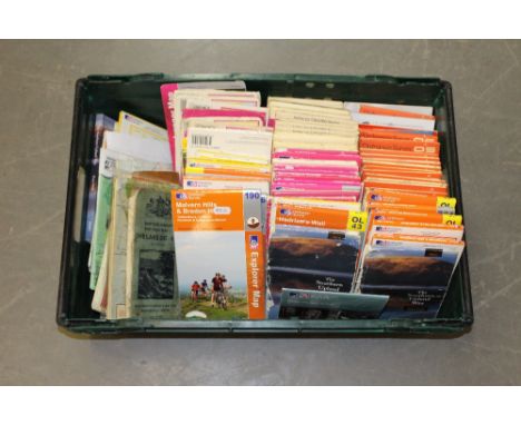 A selection of vintage Ordnance Survey maps, used, generally good.