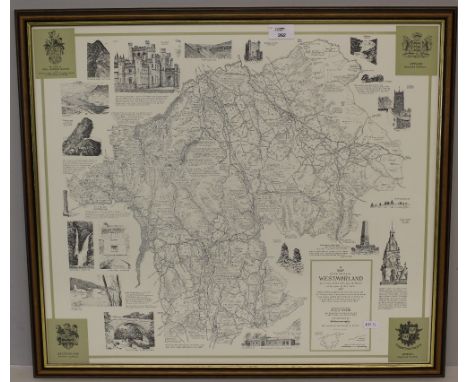 A Map of the County of Westmorland, as it was on the 31st day of March 1974. Commissioned by Paul N Wilson and executed by A 